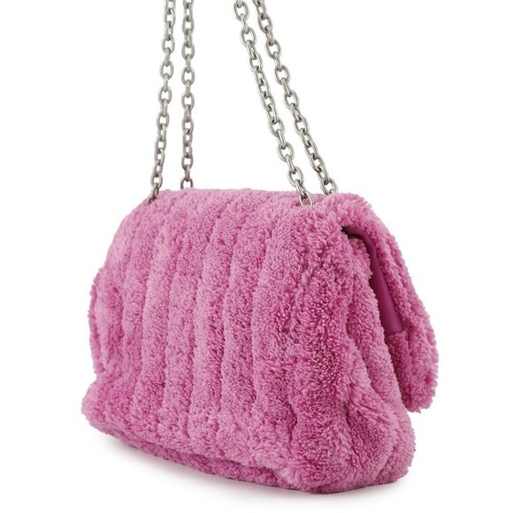 BALENCIAGA Monaco Quilted Chainshoulder Bag Fabric Pink 7816722 - Picture 5 of 14